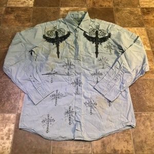 Roar Distressed NO TURNING BACK Graphic Shirt